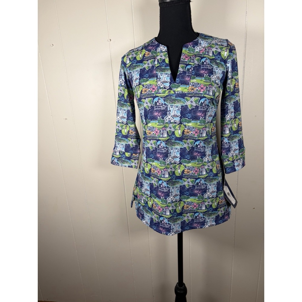 Nwt katherine way boca tunic harbor point Xs  UPF 50+